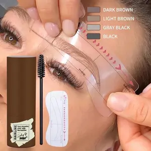 One Step Eyebrow Stamp Makeup Eyebrows Shape Set Eyebrow Stick Hair Line Brow Stamp Tint Natural Eye Cosmetic Tool Long-lasting Long-lasting Tinted
