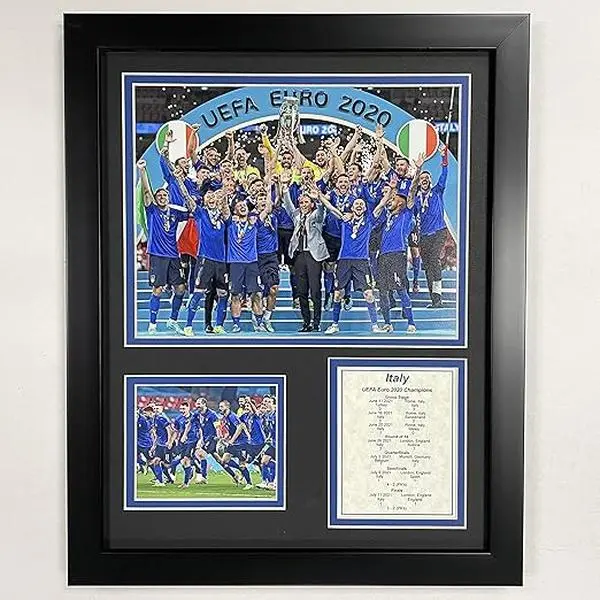 Italy | 2020 UEFA European Championship Winners | 12 x 15 Inch Poster Wall Art Decor (Not Include Frame) Photo Collage