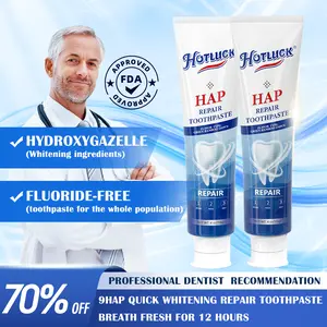 Hotluck Fluoride-Free Hydroxyapatite Toothpaste – , Plaque Control, Cavity Prevention,vegan toothpaste Oral paraben free whitening