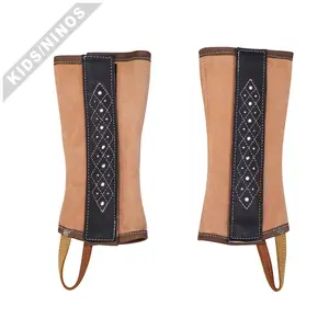 Polainas Suede Kids (M) Half Chaps Charras Para Nino