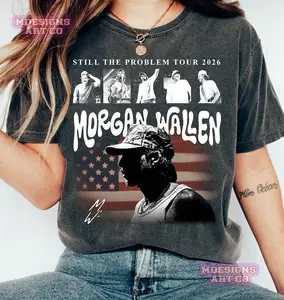 Still The Problem Tour 2026 Comfort Colors Shirt, Wallen American Flag Tee, Morgan Patriotic Concert Outfit