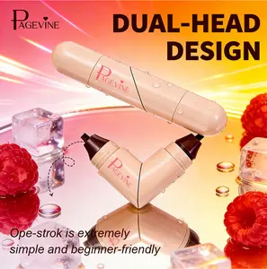 Waterproof eyeliner pen, double-headed foldable eyeliner stamp, quick-drying, long-lasting, anti-smudge, sharp wing-shaped lines, makeup tool suitable for beginners, women's cosmetics, beauty tools.
