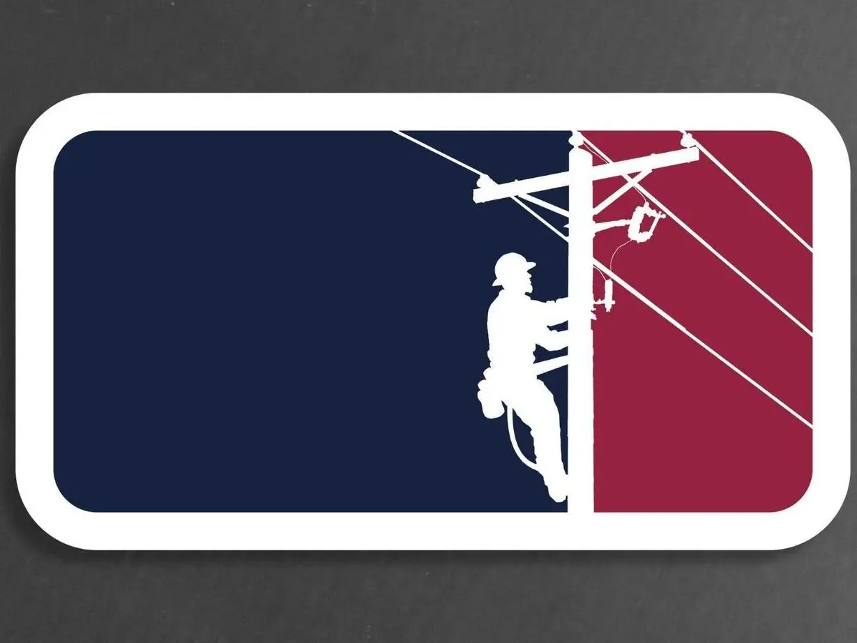 Pro Lineman Hardhat Sticker-Lineman Pride Decal-Linemen Emblem Vinyl, Laptop deco Water Bottle decor | Lineman Hardhat Stickers | Blue Collar