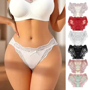 Women’s seamless low-rise panty set, high-stretch breathable fabric, everyday triangle panties, comfortable antibacterial crotch area, light luxury elegant style close-fitting underwear, slim fit, fashionable and versatile for all seasons.