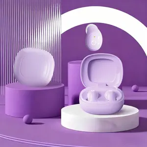 In-ear wireless earphones, noise-canceling mini sleep earphones, hidden playback, clear and transparent vocals, 50 hours of playtime, comfortable and snug fit. Audio Purple