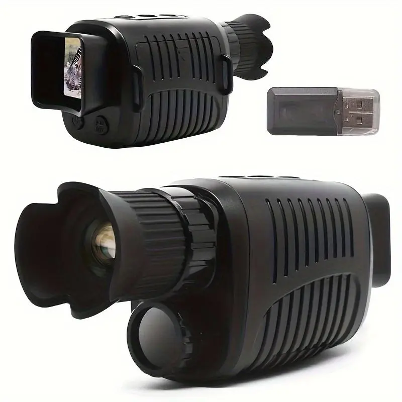 HD Infrared Night Vision Device, 10X Zoom Digital Monocular Telescope, Outdoor Camera with Day & Night Dual-use for Hunting