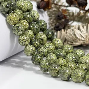10MM High Quality Varied Kinds Natural Gemstone Smooth Round Loose Beads DIY Jewelry  Making Design Handmade Crafts Bracelet, Necklace, Earrings,Semi Precious Stone, Gemstone Spacer beads,Round Shape Beads Opalite Color