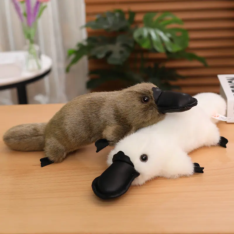 Simulation Platypus Plush Stuffed Toy - Creative Cartoon Animal Doll, Fluffy Kawaii Tactile Stuffed Toys, Kids' Exquisite Birthday Christmas Gift, Funny Home Decor, Stuffed Stuffed Toys