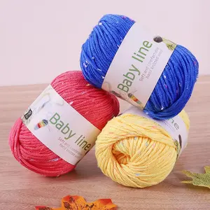 Colorful Crochet Yarn, 50g Baby Yarn, Crochet & Knitting Supplies for Scarf, Hat, Sweater, DIY Crochet Supplies
