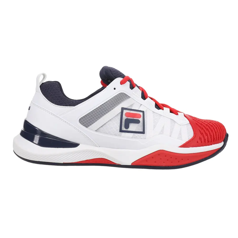Fila Mens Speedserve Energized Tennis Sneakers Shoes - Red, White