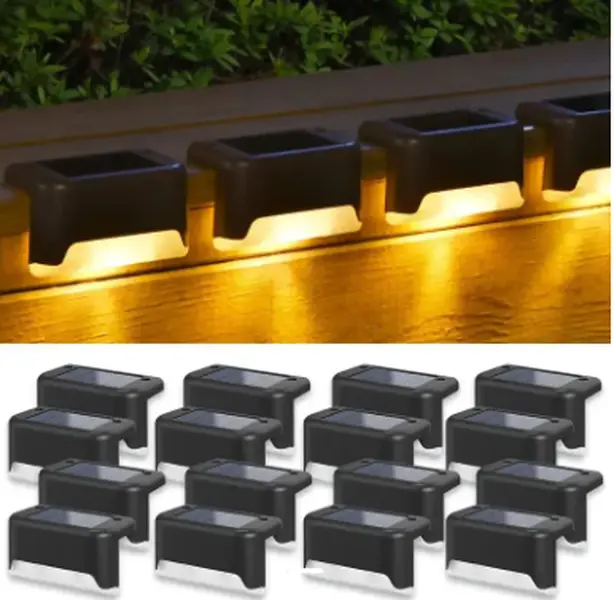 12-Pack Waterproof Solar LED Outdoor Lights - Solar Deck, Step, Pool Lights for Stairs, Patio, Fence - Home Improvement Outdoor Lighting Essentials solar outdoor lights