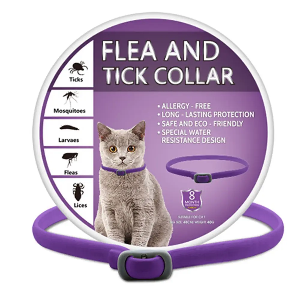 Pheromone Calming Collar for Dogs and Cats, Reduces Stress and Conflict, Adjustable Size, Safe for Multi-Pet Homes, Stops Urinating and Fighting