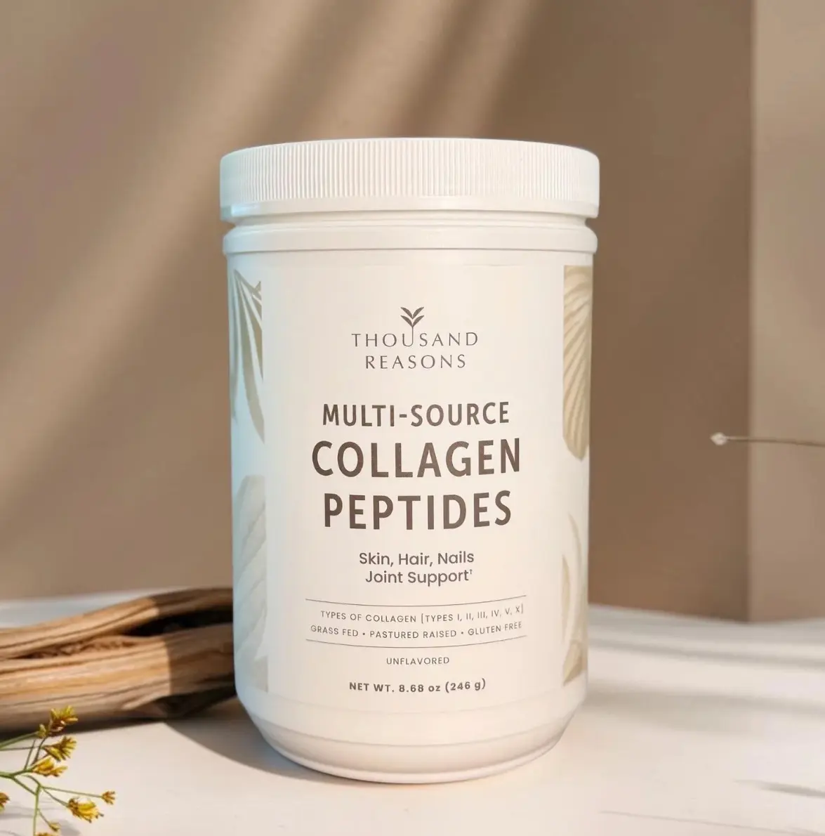Multi Collagen Peptides Thousand Reasons Type I,II,III, IV,V, and X Skin, Hair, Nails, and Joint Support