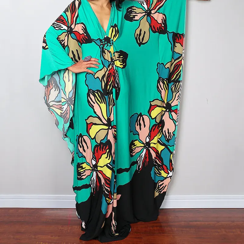 Blue green background flowers