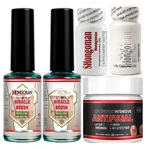Complete Nail & Skin Care Kit – Miracle Brush 30ml + Intensive Cream 2oz + Shongoman & PH7 Capsules