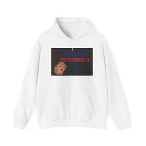 Bold Political Statement Hoodie, Unisex Heavy Blend Sweatshirt, Funny Gift for Election Enthusiasts, Political Apparel, Statement Clothing