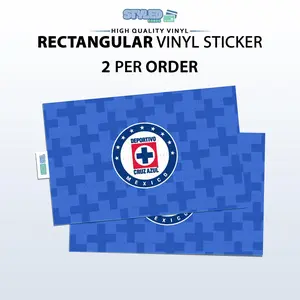 Cruz Azul rectangular  vinyl sticker