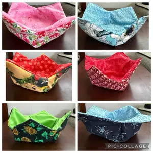 Bowl Cozies - Assorted Colors and Patterns for Kitchen Organization