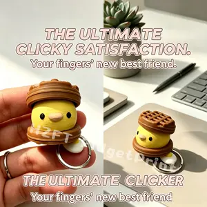 Aesthetic 3D Printed Little Chick | Mechanical Desk Companion | Minimalist Stress Relief Gadget | Cute Office Decor | Unique Handmade Gift for Professionals
