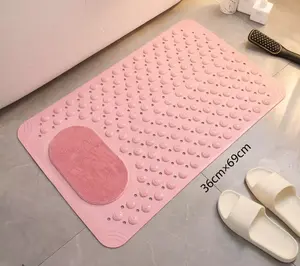 EverydayEase Non-Slip Comfort Mat Advanced Water-Wicking Fiber for Safer Cleaner Home Bath Tub Shower Mat with Anti-Slip Surface & Reinforced Suction Base Absorbent Bathroom Set