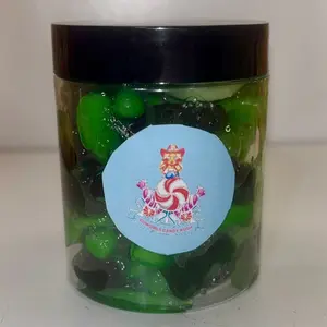 Cowgirls Candy Rush Green Apple Gooey Sour Gummy Mix 8oz-Sour Snack