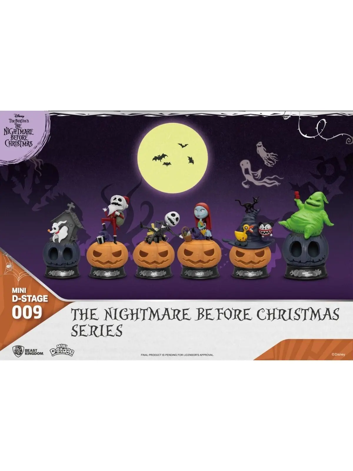 Beast Kingdom 212 MAIN MDS-009BB-SET 6-Piece 4in Halloween Surprise Blind Bag Set - Mini Diorama Statues, Expressive Faces, Fun Unboxing for Holiday Display