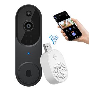 2.4ghz wifi video doorbell camera, 1 set smart 2-way audio wireless video intercom doorbellcamera, home security video camera, home security & safety system, privacy, modern, tech gadgets, motion