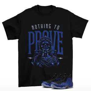 Proof Foamposite One Deep Royal Matching Sneaker Tee Shirt