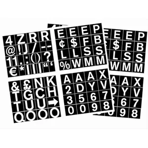 MasterVision  0.75 in. Magnetic Set of Letters- Numbers & Symbols, Interchangeable