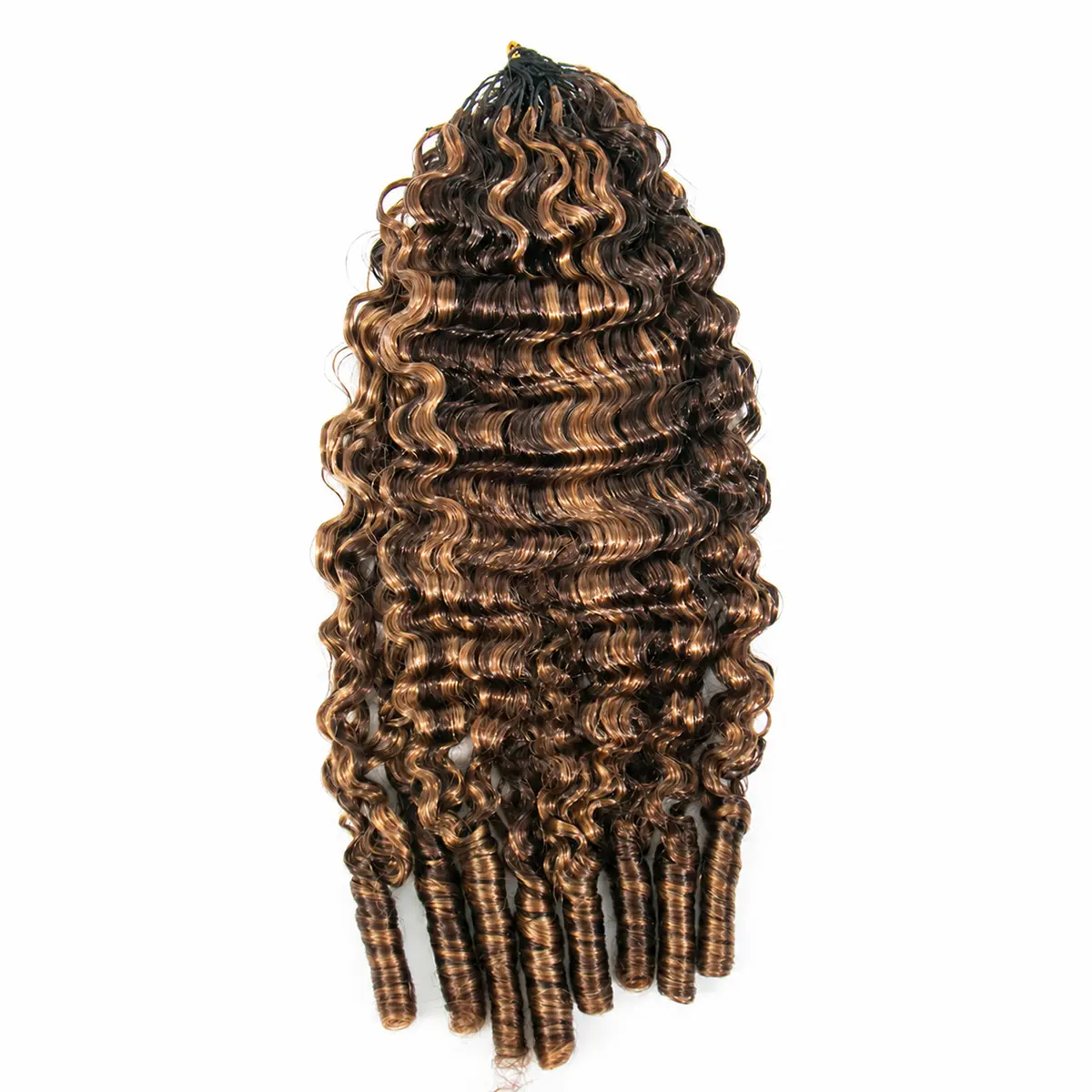 YWIGS Burmese Curly Crochet Human Hair for Miracle Knots #4/30 Boho Braids Water Curly Feather Crochet Hair#4/30, Crochet Hair Pre-Separated Burmese Curly Crochet Hair Human Hair #backtoschool #backtoschoolshopping