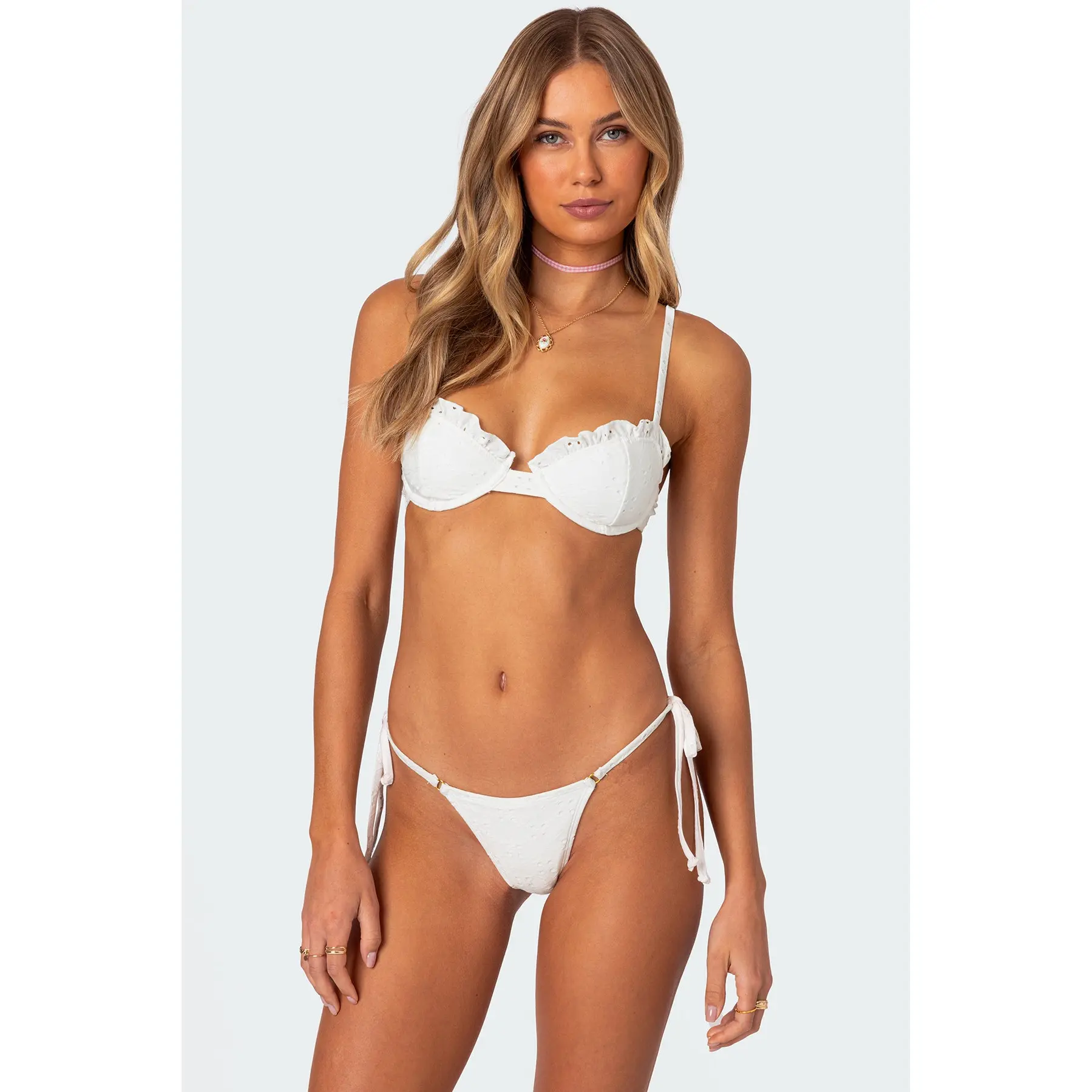 Eyelet Cupped Bikini Top Eyelet Cupped Bikini Top