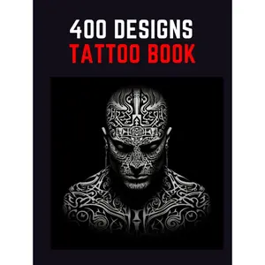 Tattoo Design Book: A Comprehensive Collection of 400 Original Trendy Artistic Tattoo Ideas for Beginners, Real Tattoos, and Artists - Perfect for ... Blackwork, Japanese and other Tattoo Styles Hardcover – September 4, 2023