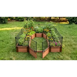 Walk-In Topolski 8' x 8' Animal Barrier Raised Garden Bed - 2" Profile - GardenBLOX Classic