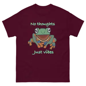 No thoughts, Just vibes Frog T-Shirt