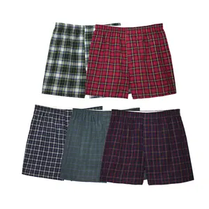 Fruit of the Loom Men`s 5pk Assorted Tartan Boxers
