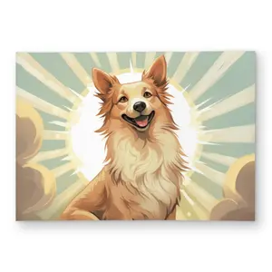 MWW C1ROAR57IXQYNJ 5 x 7 ft. Whos A Good Boy - Gray Outdoor Rectangle Area Rug for Home Decor