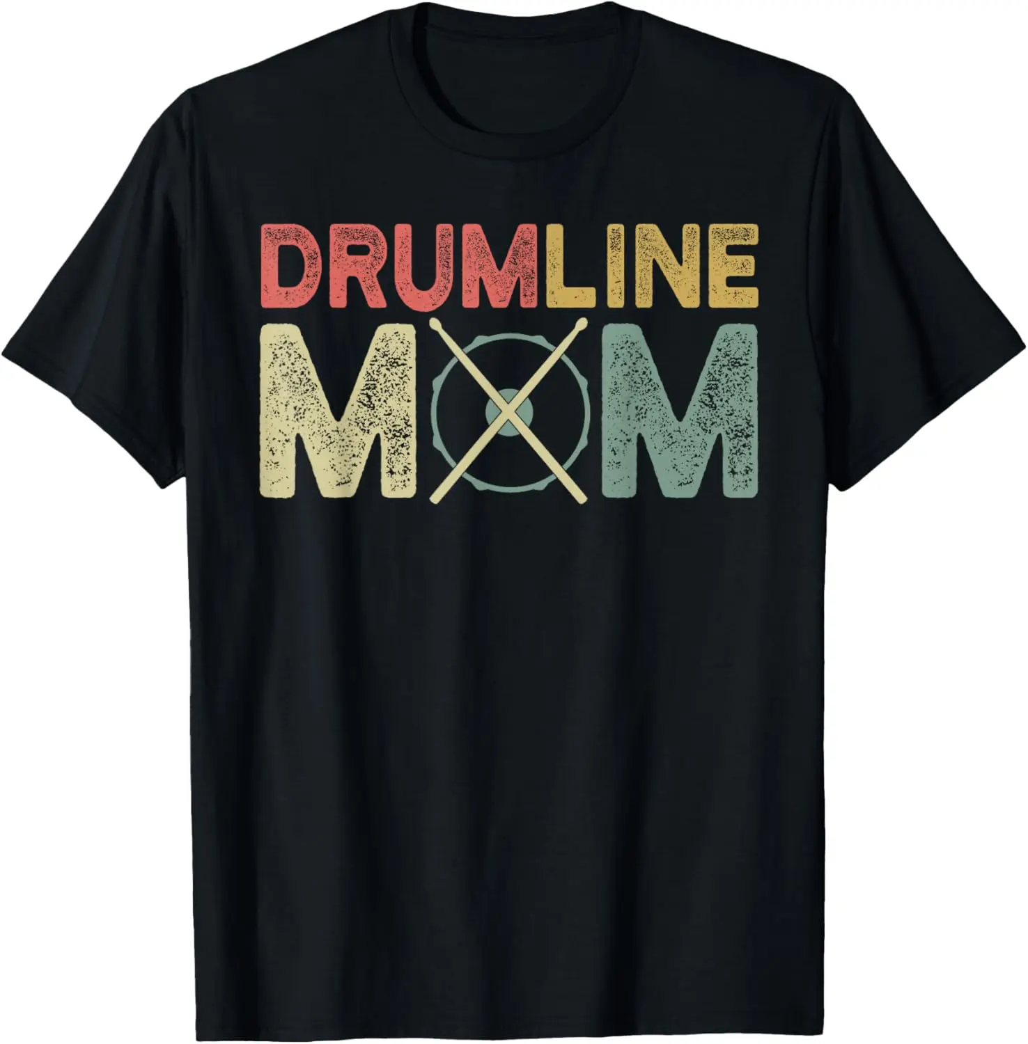 Drumline Mom - Funny Retro Marching Band Mom for Mother T-Shirt