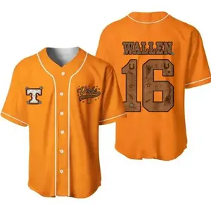 M.Wallenn 16  Western Still The Problem Tour 2026 Baseball Jersey Sports Top
