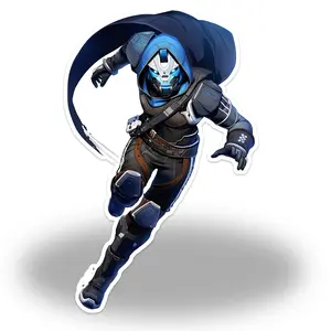 Destiny 2 Cayde-6 Anime Style Die Cut Vinyl Sticker