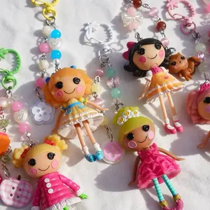 Mini Lalaloopsy Keychain - Handmade Mini Figure Keychain with Pastel Aesthetic & Kawaii Accessory - 1 Count
