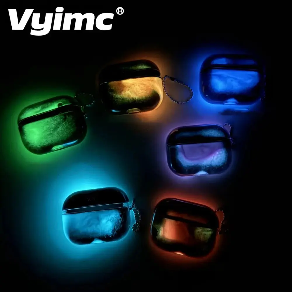 Glowing Quicksand Earphone Case for AirPods 4 3 2 1 AirPods Pro 3 2