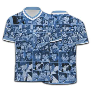 Japan Blue Special Edition Jersey 2026, Anime-Inspired Graphic Tee with Retro Collage Design