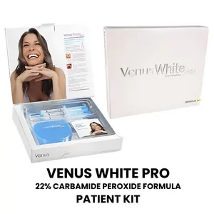 22% Venus White Pro Teeth Whitening Gel Patient Kit 6-Pack Syringes, 1.2 ml Venus Whitening Gel Syringe Refill