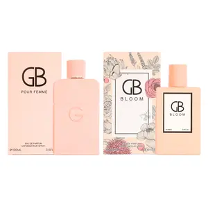 Women's Perfume Bundle - GB Pour Femme Pink and GB Bloom - Spray Perfume Eau de Parfum for Women 100ml/3.4fl.oz. each