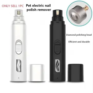 Pet Electric Nail Grinder Rechargeable Cat Nail Trimmer Quiet Pet Grooming Clipper Paw Trimmer Suitable for Most Pets, Dog and Cat Universal