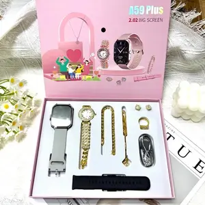 8-in-1 Upgraded  Multifunctiona Smartwatch Set: Ideal Christmas & Halloween Gift! 1.83 - Inch Smart Watch with Message Reminder, Caller ID, Music Control & Customizable Screen, Compatible with Android and iPhone