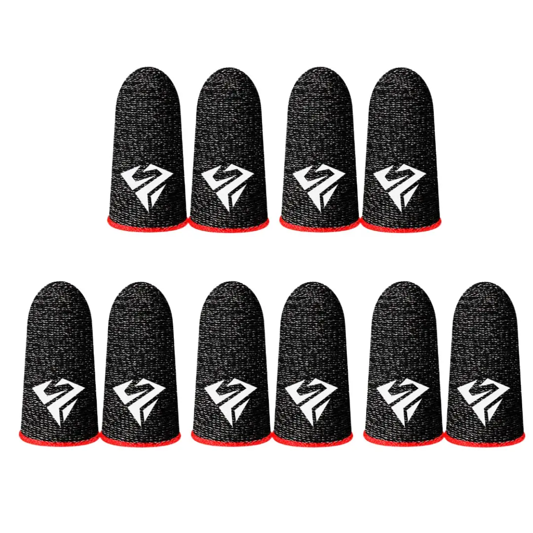 Gaming Finger Sleeves for Mobile, 5 Pairs Sweatproof Silver Fiber Material for Zero Delay, Breathable and Lightweight for Ultimate Control, Gaming Accessories, Gaming Products
