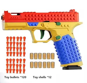 Tactical DIY Building Block Handle Set, Fun Building Block Kit with Display Stand for Adults, Fun Assembly Toy with Reusable Parts, Creative Construction Grip Kit Suitable for rich team activities, birthday, party, Holiday gifts for children