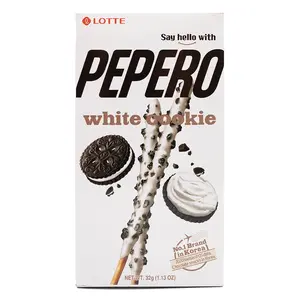 Lotte Pepero White Cookie 32 g Snack Biscuit Lotte Pepero White Cookie 32 g Snack Biscuit
