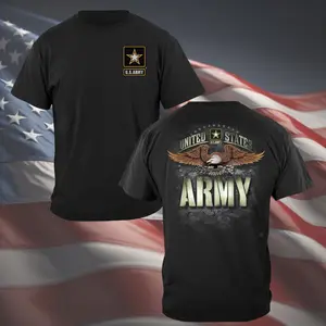 US Army T-Shirt, United States Army Eagle Graphic Tee, Patriotic Military Shirt, Veteran Gift, American Flag Army Shirt